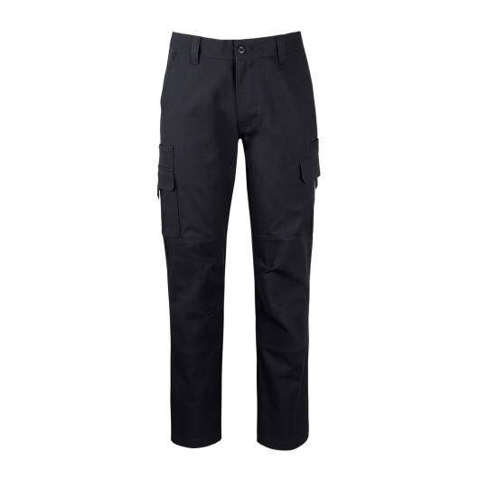 Black Multi Pocket Canvas Pants